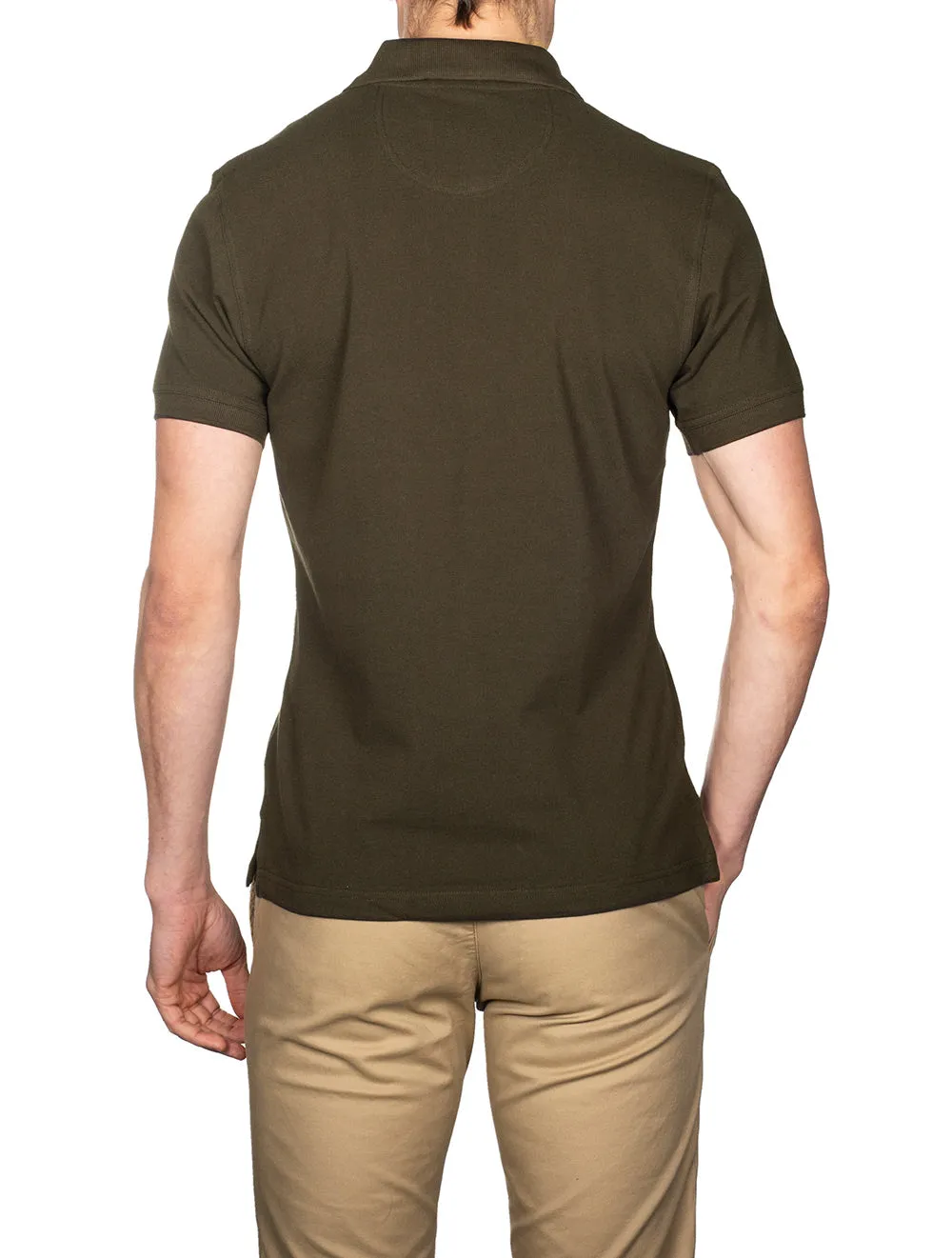 Tartan Pique Polo Forest Green