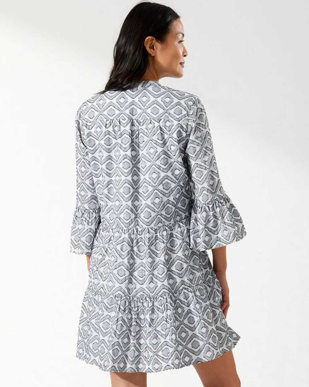 Tommy Bahama: Diamond Clip JaquardTier Dress
