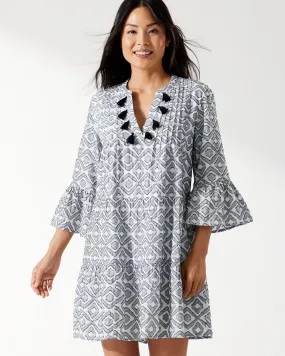 Tommy Bahama: Diamond Clip JaquardTier Dress