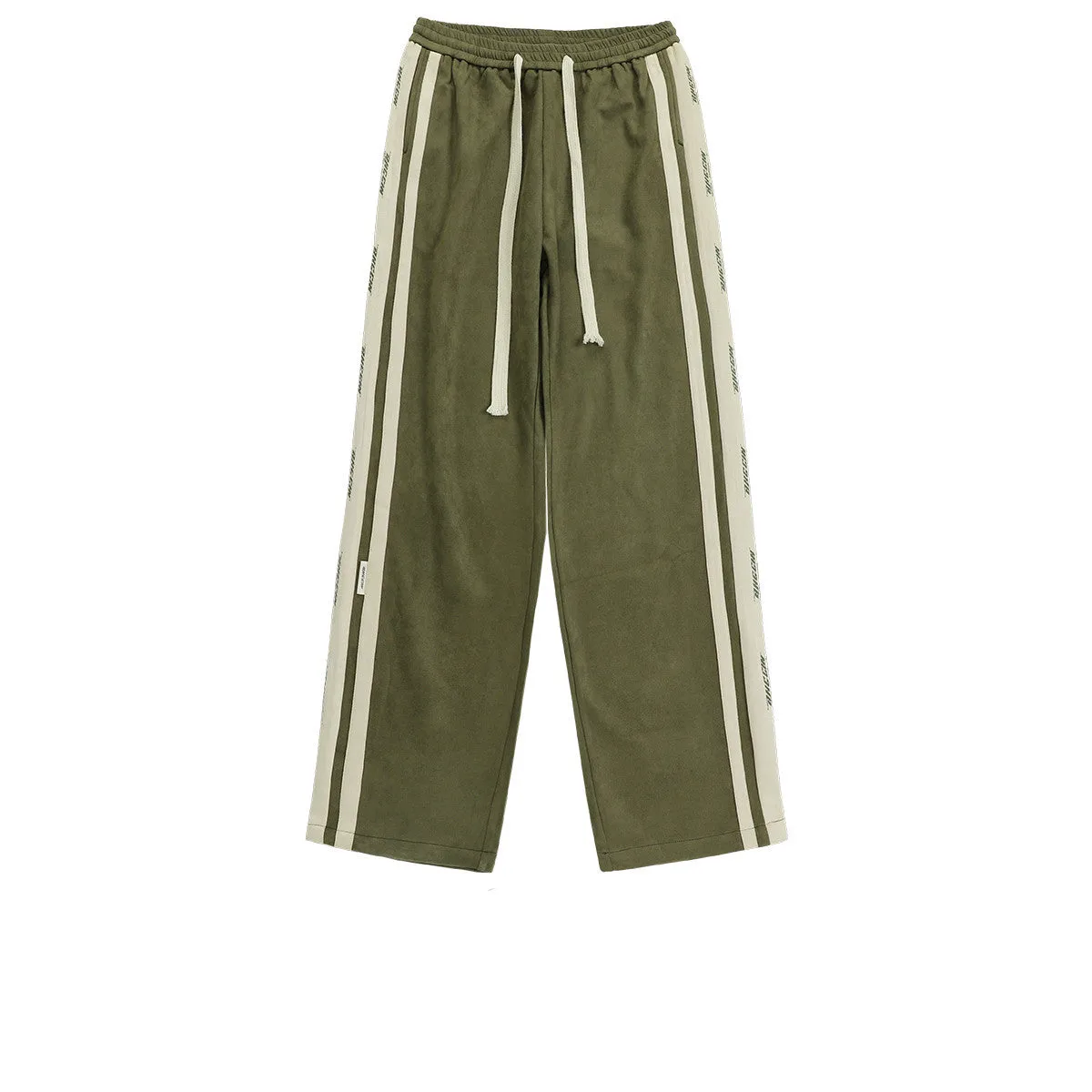 Trendy Men's Wide-Leg Letter Print Pants