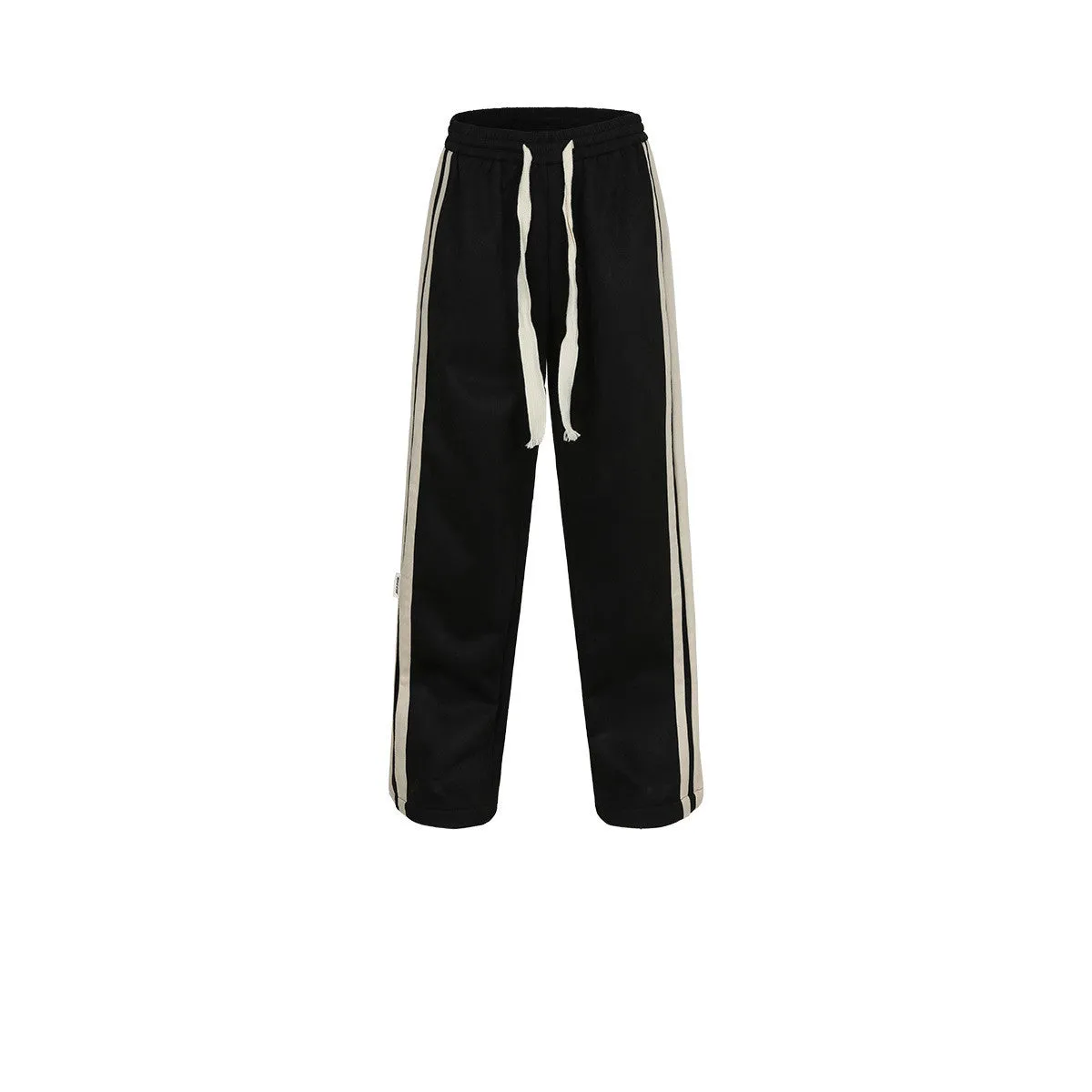 Trendy Men's Wide-Leg Letter Print Pants