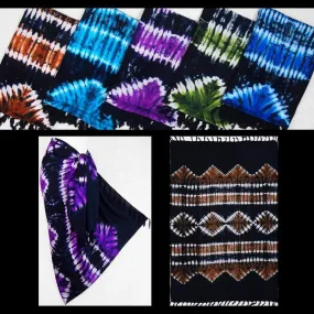 Tribal Tie-Dye Sarongs