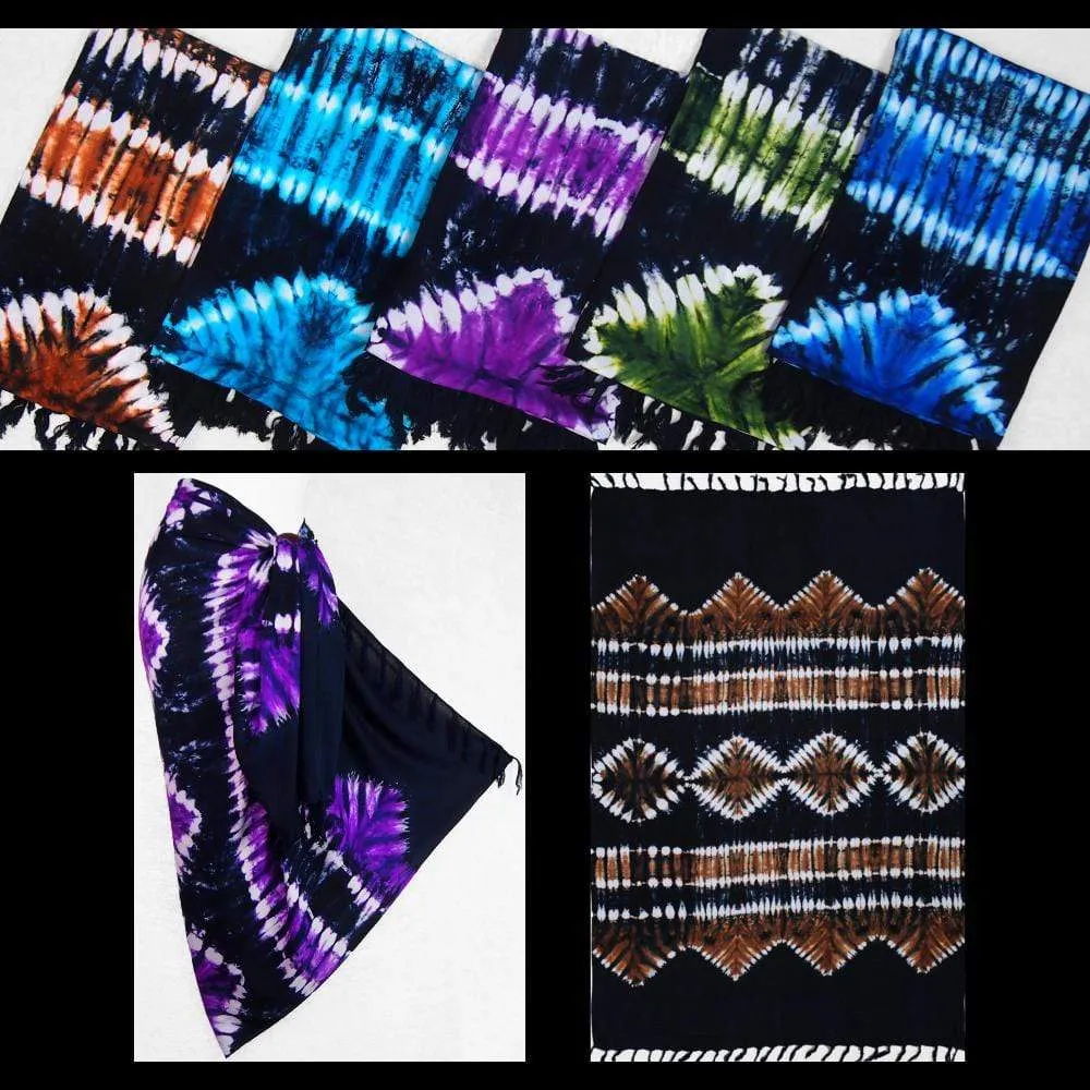 Tribal Tie-Dye Sarongs