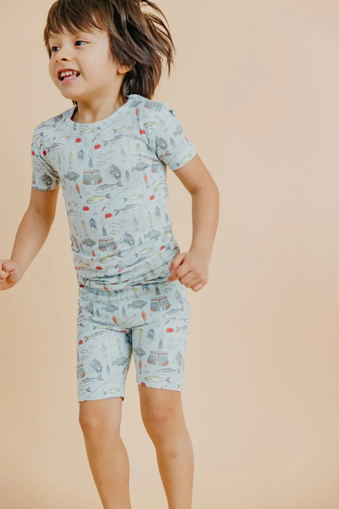 Trout Two Piece Short Sleeve Pajama Set