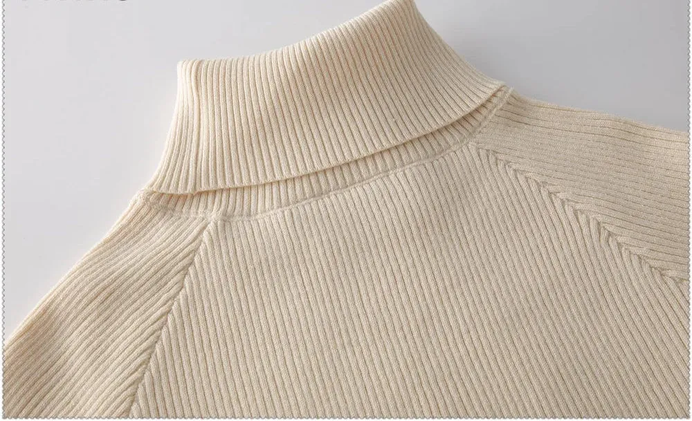 Turtleneck sweater matching trousers loungewear set