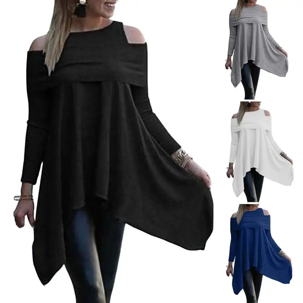 Uniwim  Womens Tops And Blouses Casual O Neck Long Sleeve Top Female Tunic 2024 Autumn Plus Size Women Blusas Shirts