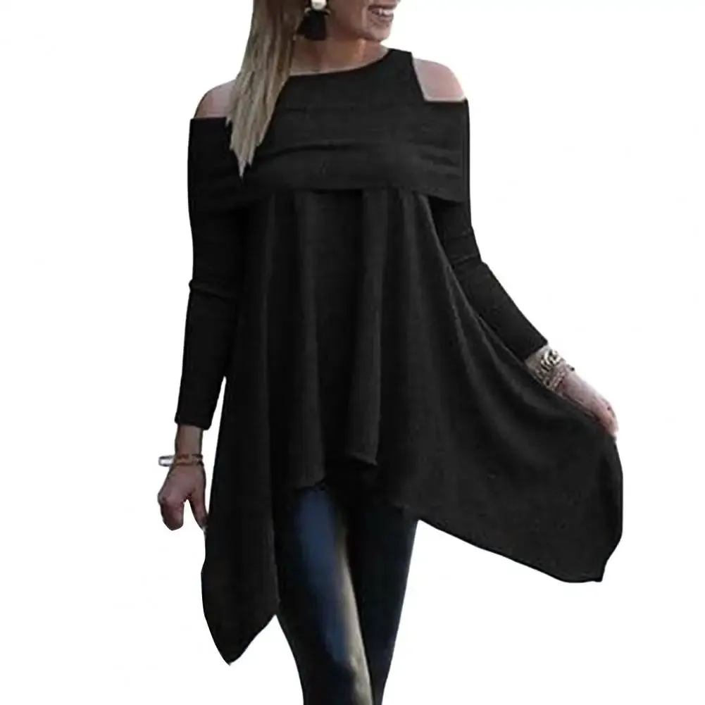 Uniwim  Womens Tops And Blouses Casual O Neck Long Sleeve Top Female Tunic 2024 Autumn Plus Size Women Blusas Shirts