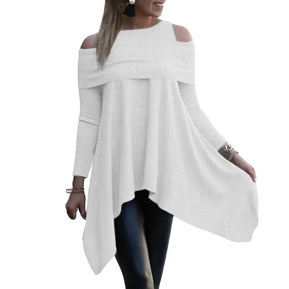Uniwim  Womens Tops And Blouses Casual O Neck Long Sleeve Top Female Tunic 2024 Autumn Plus Size Women Blusas Shirts