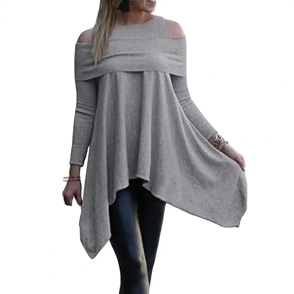 Uniwim  Womens Tops And Blouses Casual O Neck Long Sleeve Top Female Tunic 2024 Autumn Plus Size Women Blusas Shirts
