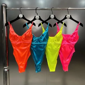 Vibrant Color Hot Bodysuit