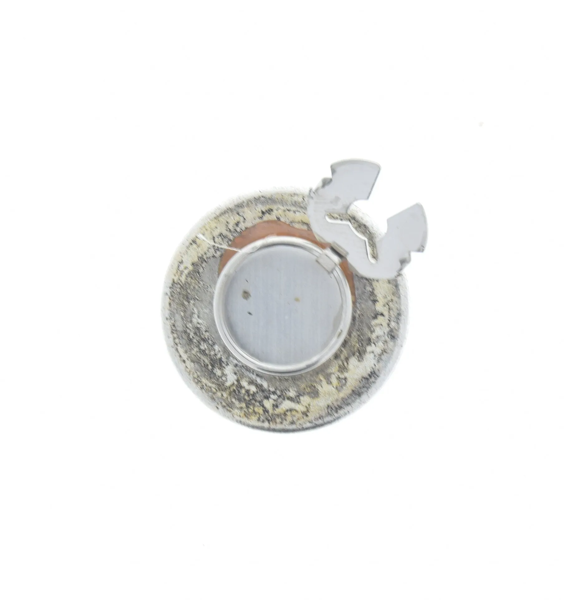 Vintage 30mm Button Covers, Round engraved dome, Antique Silver or antique gold,  Set of 4
