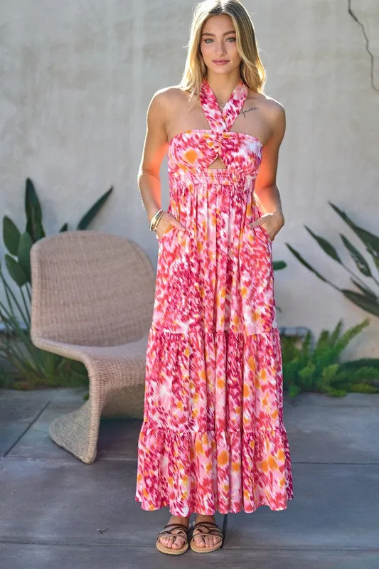 Water Lilies Monet Maxi Dress