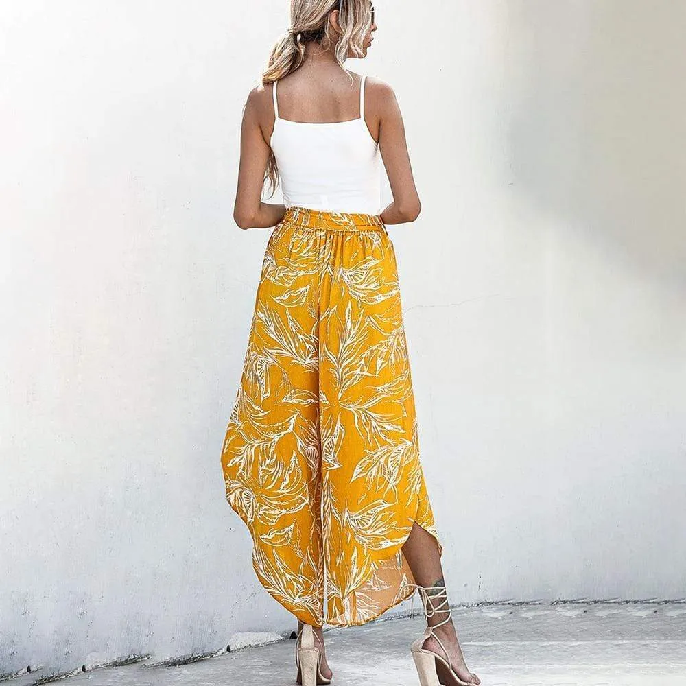 WIDE LEG HIGH WAIST PANTS