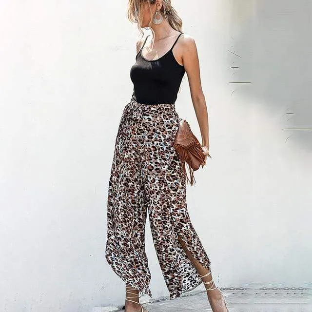 WIDE LEG HIGH WAIST PANTS