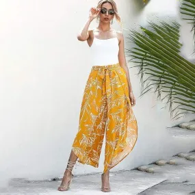 WIDE LEG HIGH WAIST PANTS