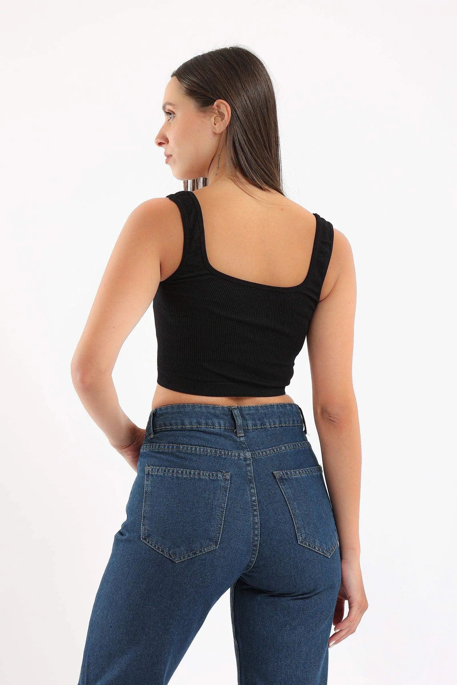 Wide Strap Crop Top