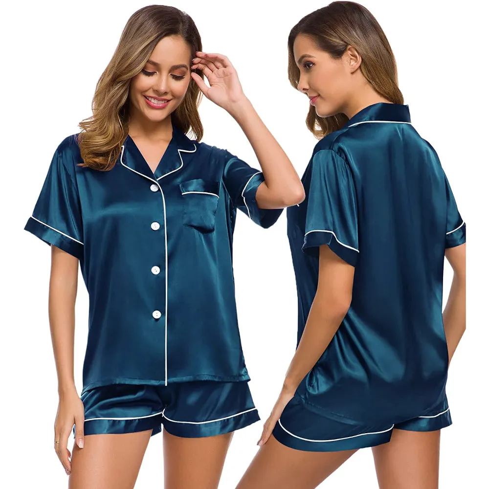 Women Lounge Button-Down Sleepwear Sets