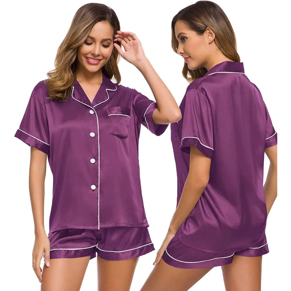 Women Lounge Button-Down Sleepwear Sets