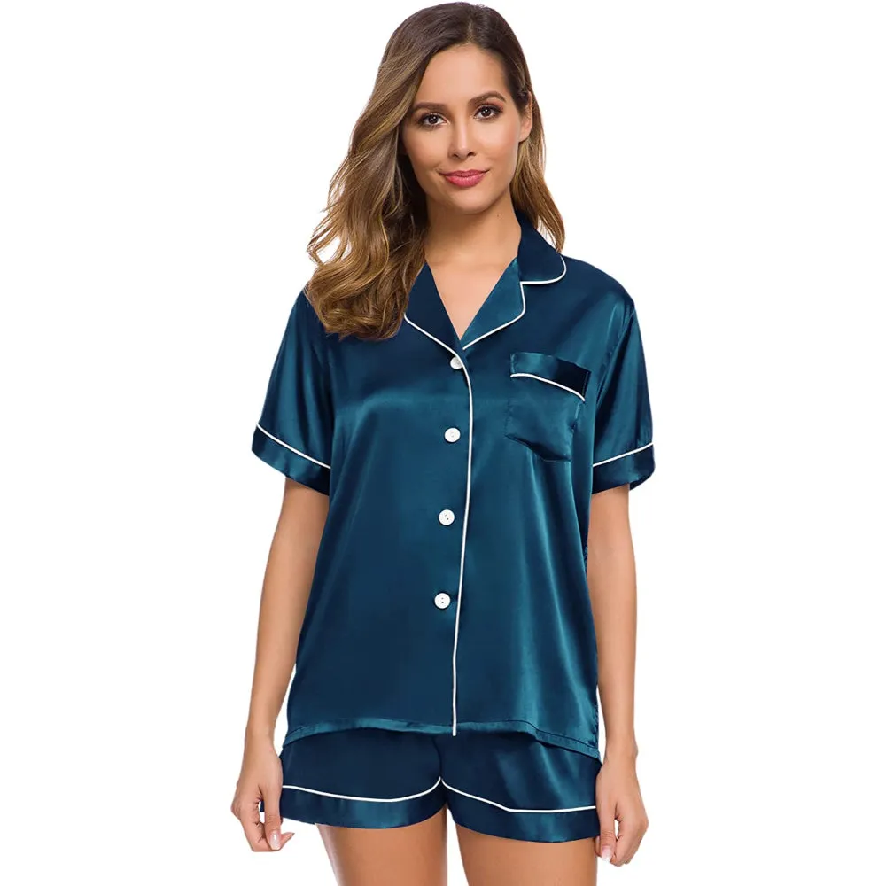 Women Lounge Button-Down Sleepwear Sets