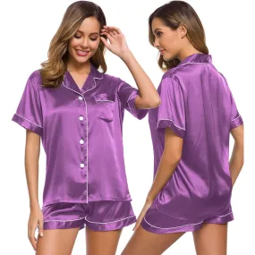 Women Lounge Button-Down Sleepwear Sets