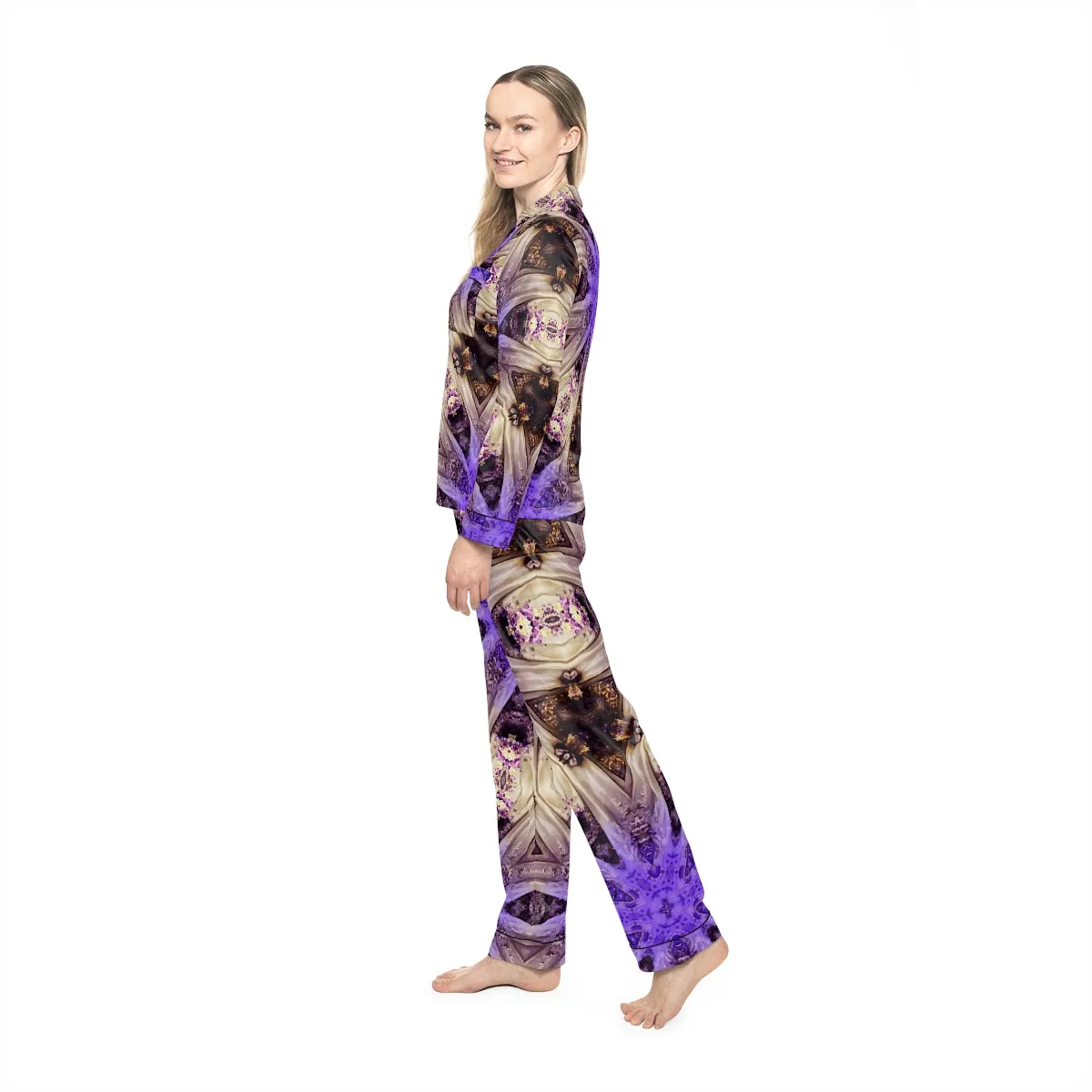 Women's Satin Pajamas (AOP)