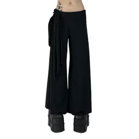 Y2K 00s Black Wide Leg Pants (S)