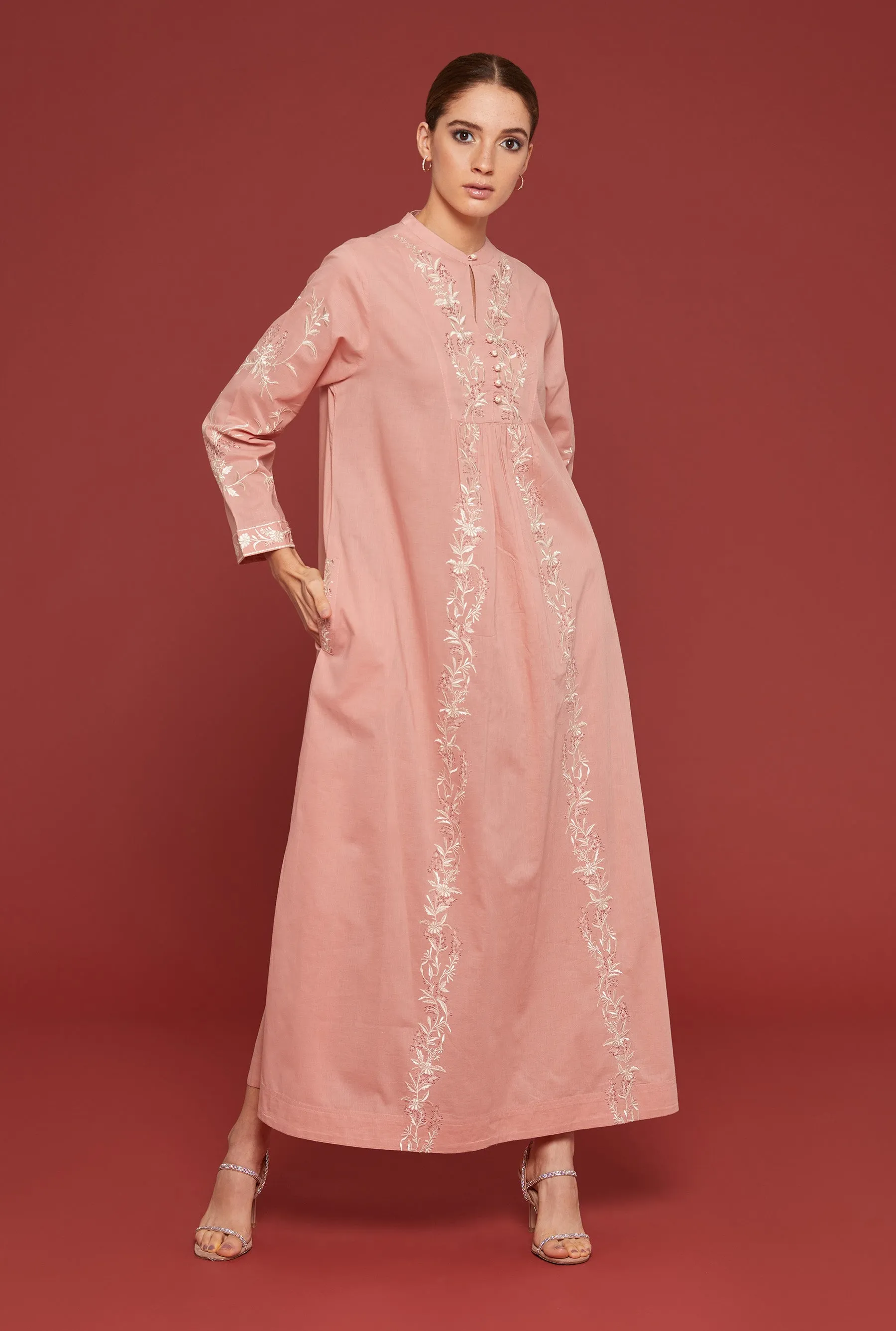 Yasemin Bahcesi Muted Clay Kaftan