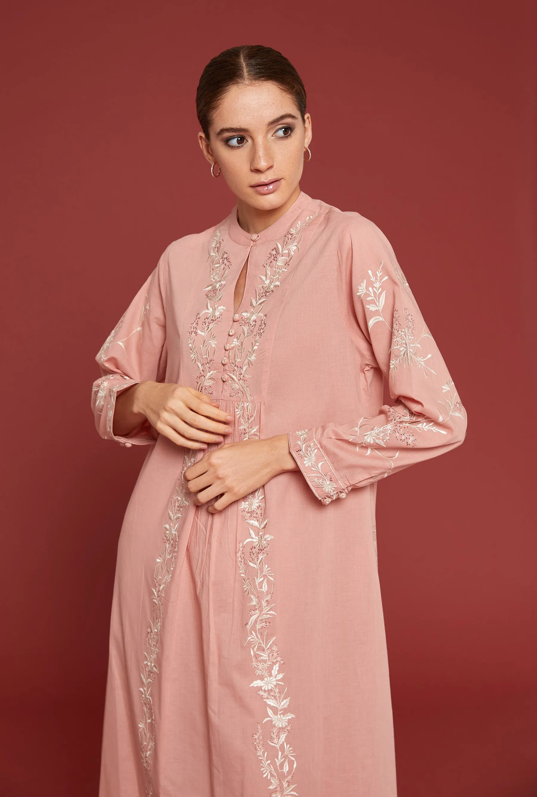 Yasemin Bahcesi Muted Clay Kaftan