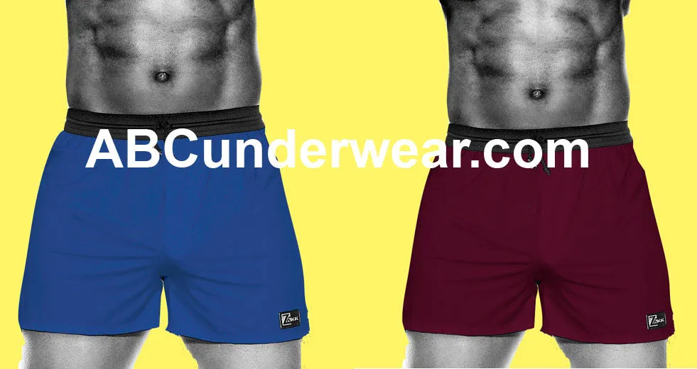 Zakk Mens Microfiber Boxer  Shorts with Drawstring - Clearance